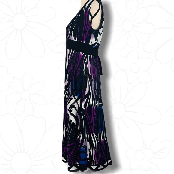 Glamour Multi Color Tiger Print Dress - Sz 16 - Picture 3 of 15